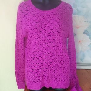 Cherokee pink sweater, size XL